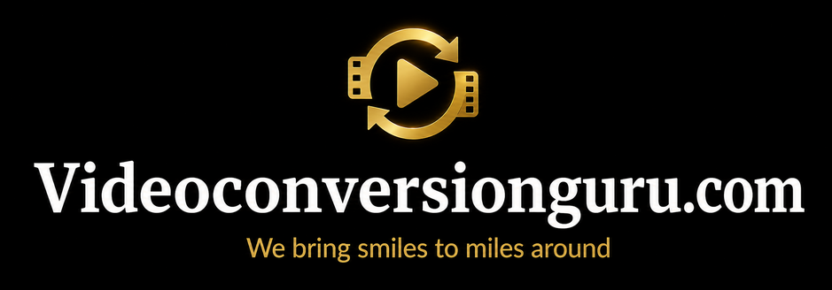 Old VHS home videos being prepared for digital conversion