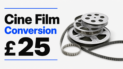 Standard 8 and Super 8 cine film to digital conversion